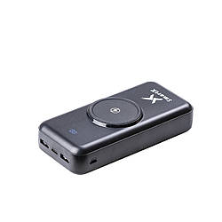 Повербанк 30000 mAh з бездротовою зарядкою power bank для телефону