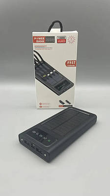 Повербанк Power Bank 10000 mAh Solar панель Кабель 4в1 207668