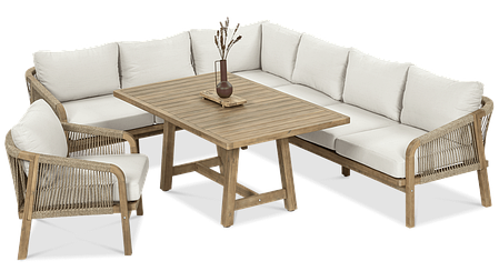 Садові меблі для тераси будинку Furrore Marigold Dining, фото 1