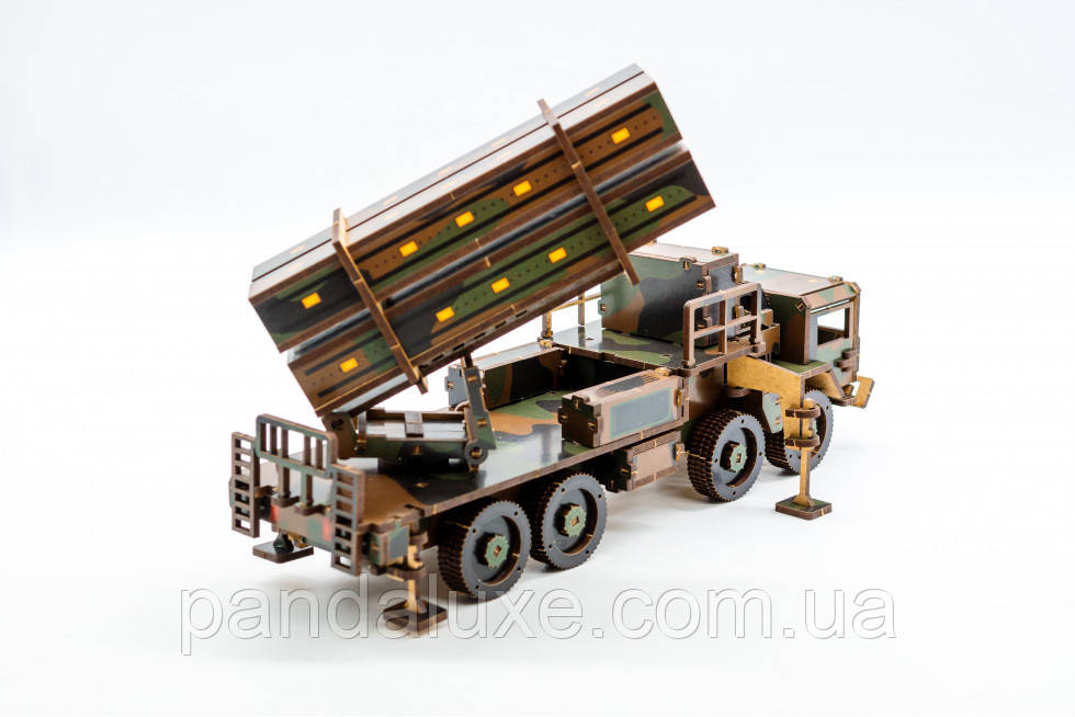 Дерев'яний 3D конструктор ЗРК Patriot 160 деталей Патріот, фото 1