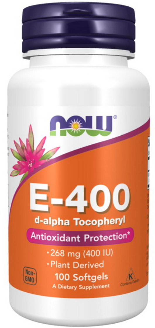 Натуральний вітамін Е NOW Foods Natural E-400 100 гел капс