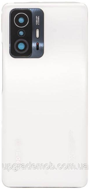 Задня кришка Xiaomi 11T/Xiaomi 11T Pro біла Moonlight White + скло камери