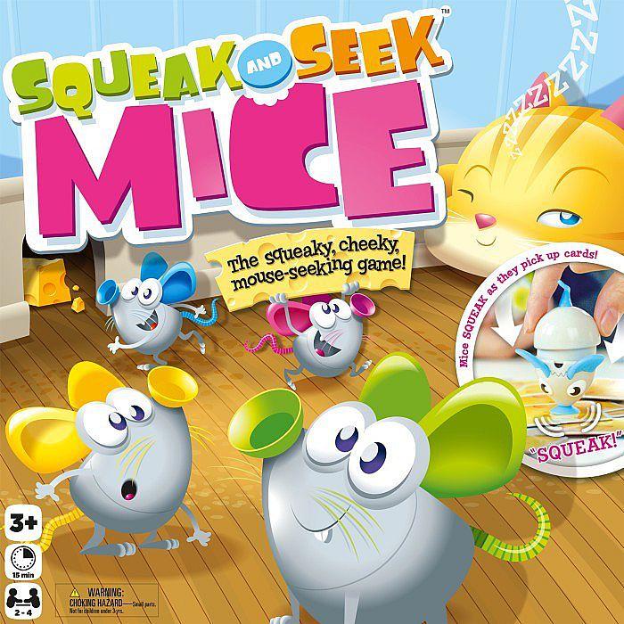 Настільна гра на пам'ять з пікающими мишками Знайди мишку, 3+ (Squeak and Seek Mice), фото 1
