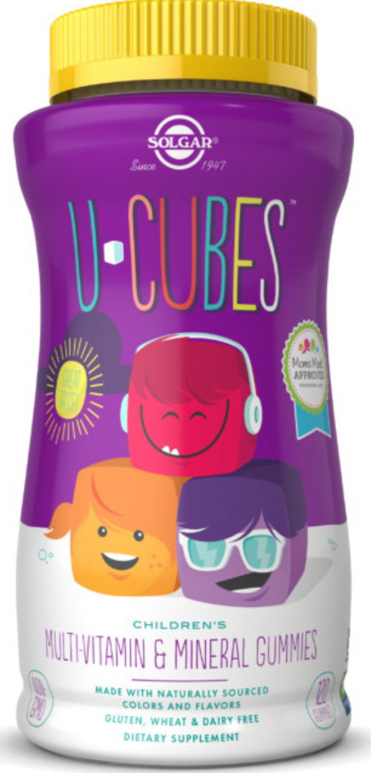 Дитячі вітаміни Солгар Solgar U-Cubes children's Multi-Vitamin & Mineral 120 gummies