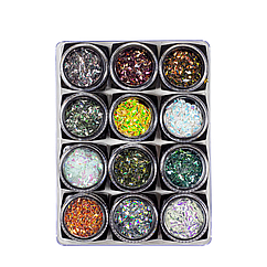 Декор для нігтів мерехтливі кристали 12 кольорів GC-84
