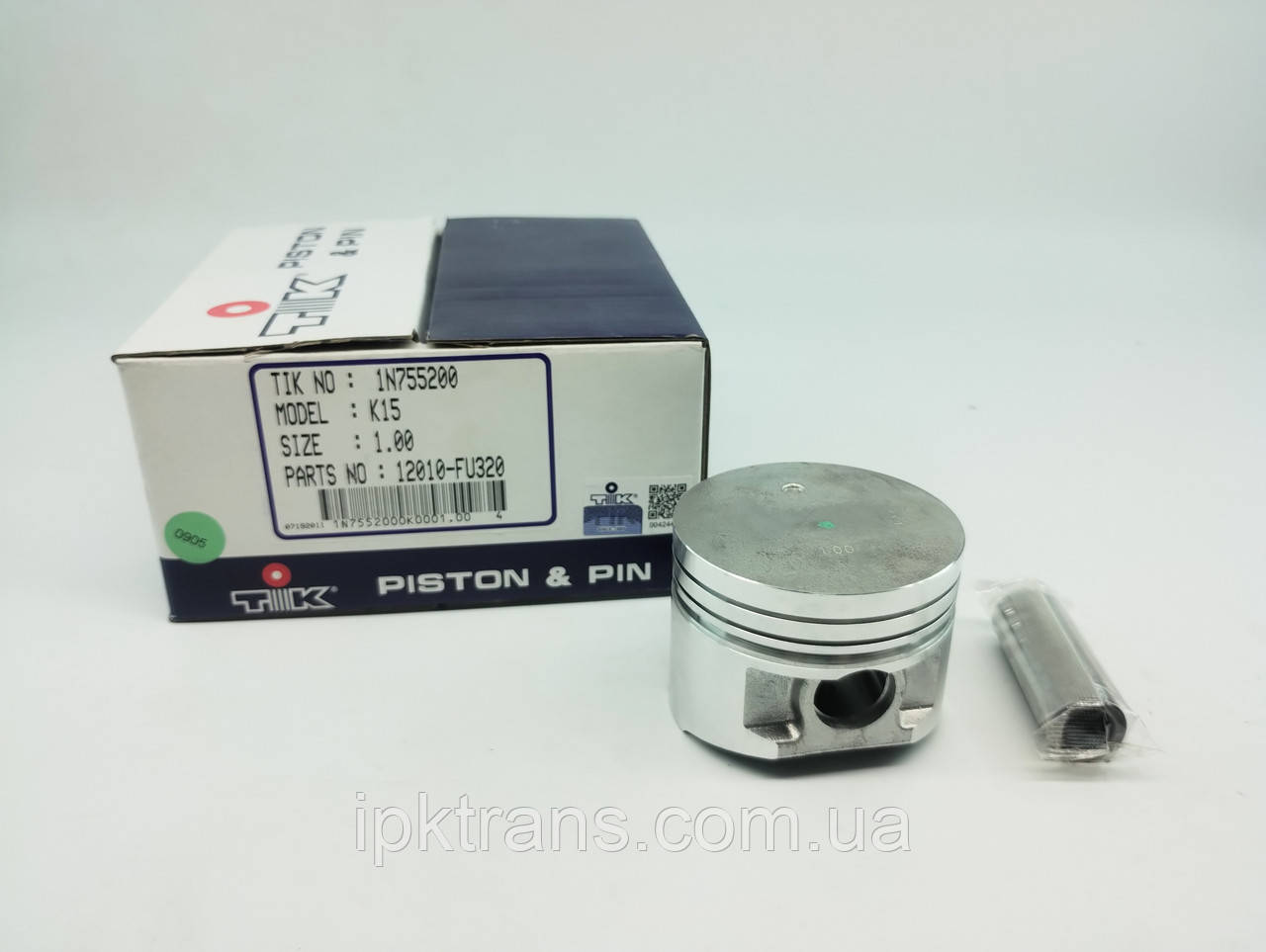 Поршень двигуна NISSAN K15 TIK, Taiwan +1,00 № 12010FU320, 12010-FU320