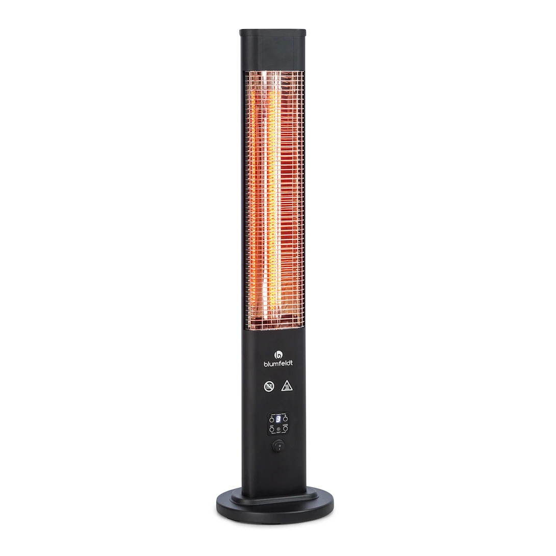 Інфрачервоний електричний обігрівач Blumfeldt Heat Guru Plus Black, 1,2 кВт