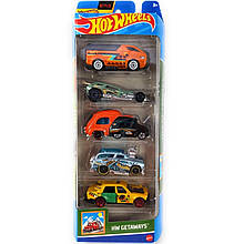 Hot Wheels HW Getaways HTV46 Набір машинок Хот Вілс 5 шт