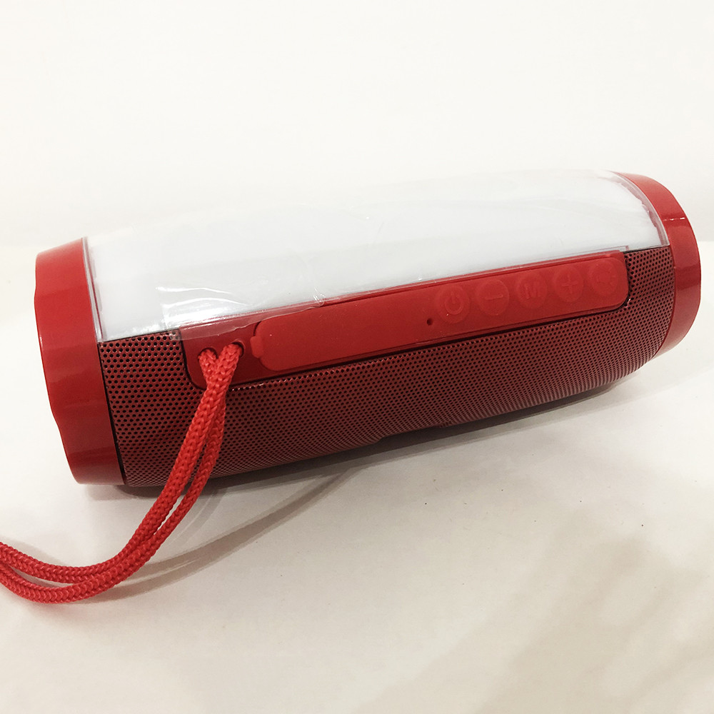 Портативна bluetooth колонка вологостійка TG157 Pulse з різнокольоровою підсвіткою. FJ-497 Колір червоний