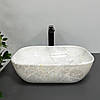 Умивальник (раковина) VBI RAVENNA LIGHT STONE GLOSSY накладний, фото 4