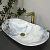 Умивальник (раковина) VBI TURIN GRANIT GLOSSY накладний, фото 5