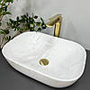 Умивальник (раковина) VBI RAVENNA MARBLE NATURE GLOSSY накладний, фото 5