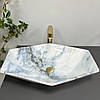 Умивальник (раковина) VBI VENEZIA GRANIT GLOSSY накладний, фото 4