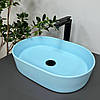Умивальник (раковина) VBI VERONA 50 BLUE MATT накладний, фото 5