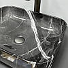 Умивальник (раковина) VBI PALERMO DARK GREY AGATE GLOSSY накладний, фото 4