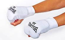 Накладки (рукавички) для карате MATSA (р-р XS-L, білий)
