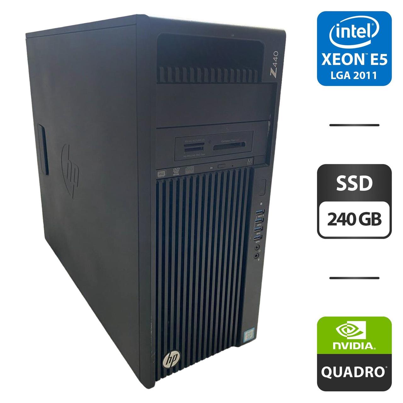 Робоча станція HP Z440 MT/ Xeon E5-2683 v3/ 32 GB RAM/ 240 GB SSD/ Quadro K4000 3GB