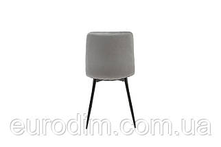 Стілець ETHAN чорний каркас/сірий, фото 5