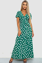 Сарафан у горох, колір оливковий, 241R154