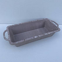 Форма для випікання силіконова з металевим обідком 31,3*14*6 см A-Plus 1971 коричнева, фото 5