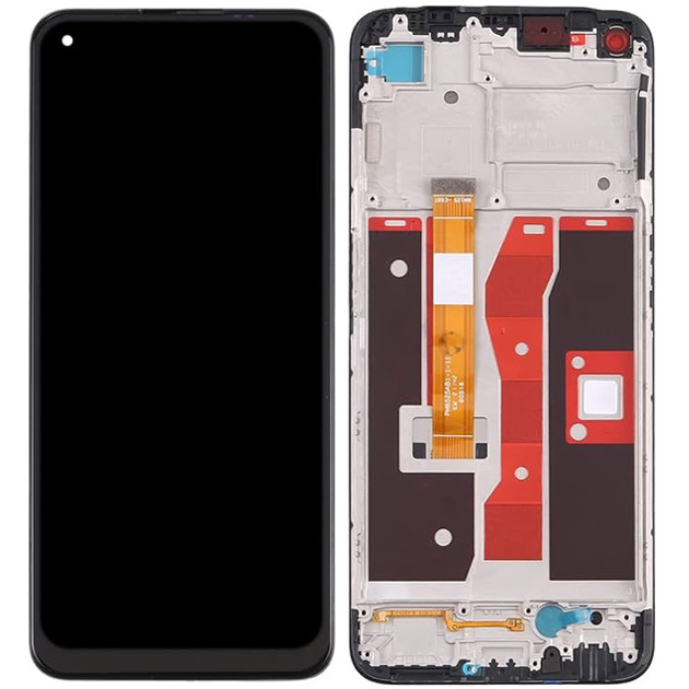 Дисплей OPPO A54 4G (ver BV065WBM-L03-MB00) у зборі із сенсором і рамкою black (оригінал завод)