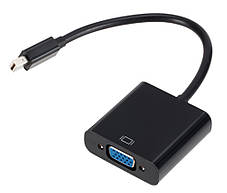 Перехідник адаптер Mini DisplayPort — VGA Black (3654), фото 4