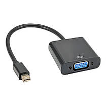 Перехідник адаптер Mini DisplayPort — VGA Black (3654), фото 5