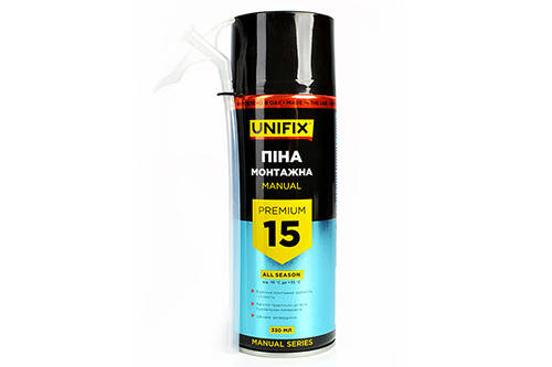 Піна ручна всесезонна 15л UNIFIX 330 мл, фото 1