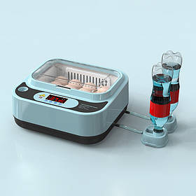 Інкубатор автоматичний для 12 яєць 12В та 220В компактний інкубатор для домашнього птахівництва