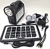 Ліхтар GD-101 PowerBank, із сонячною зарядкою + лампочки 3 шт., фото 2