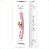 Вібратор кролик із підігрівом LILO рожевий, фото 4
