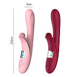 Вібратор кролик із підігрівом LILO рожевий, фото 5