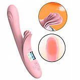 Вібратор кролик із підігрівом LILO рожевий, фото 8