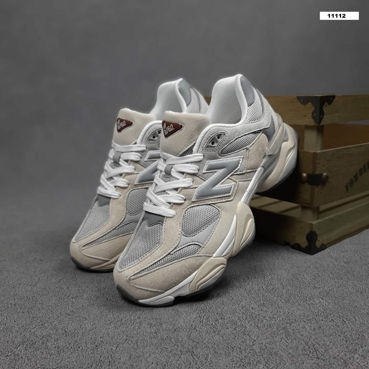 Чоловічі кросівки New Balance 9060 Beige Grey (Бежевий) Взуття Нью Беланс 9060 замша текстиль демісезон