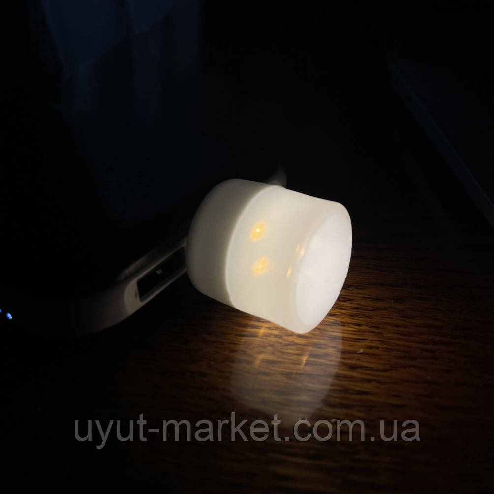 Лампочка USB LED 1Вт 2700К теплий білий, лампа для павербанку