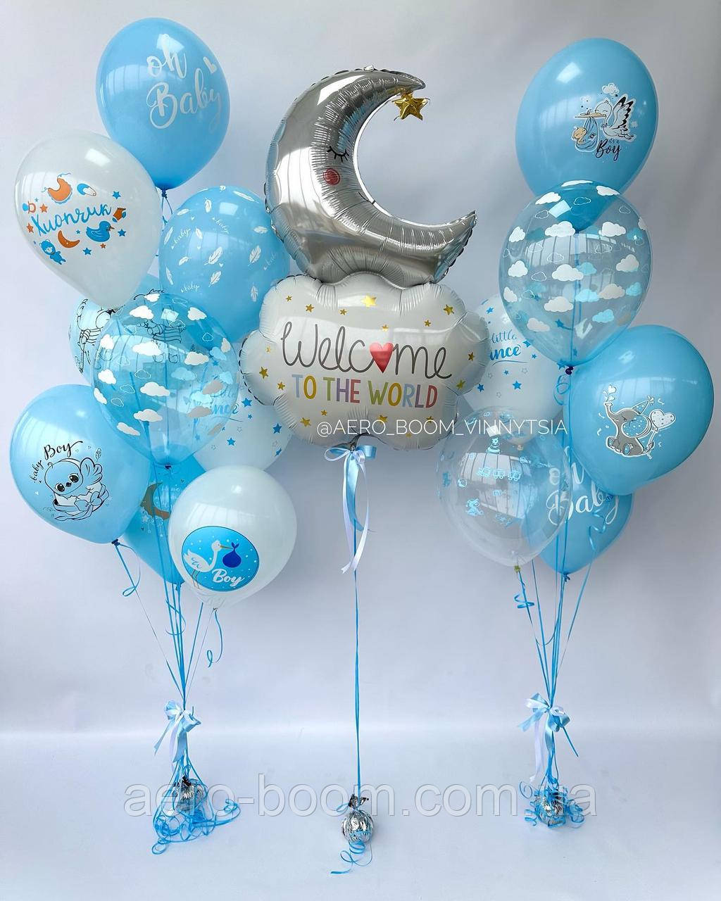 Кульки на виписку хлопчику з полового, фото 1