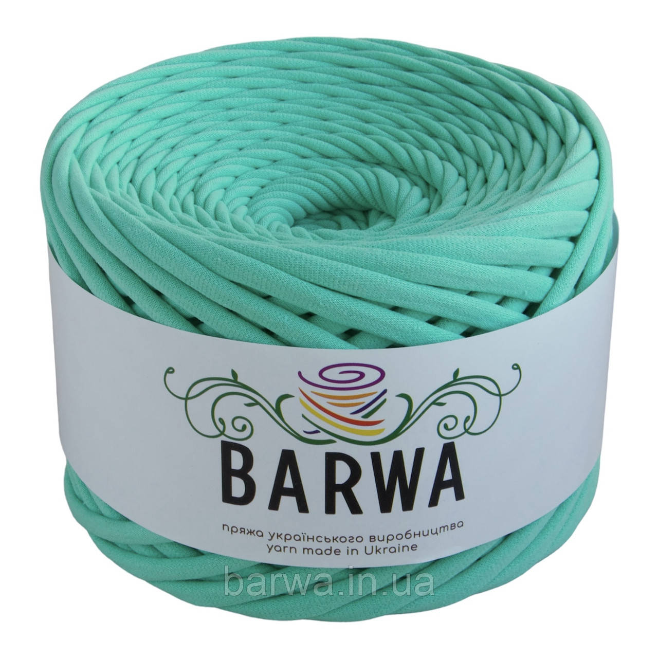 Пряжа трикотажна BARWA 5-7 мм, колір М‘ята