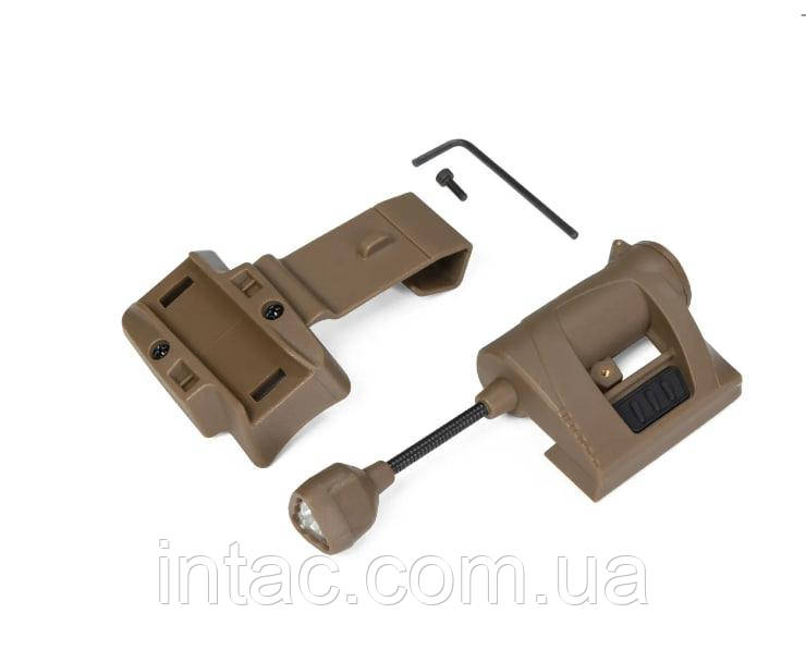 Тактичний ліхтарик на шолом MPLS (4 LED)