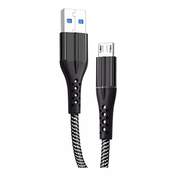 Кабель Micro USB, 1м, тканинна обплітка - GMC-02MLB (GRUNHELM)