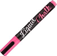 Крейдяний маркер (5мм, рожевий неоновий) Santi 390785
