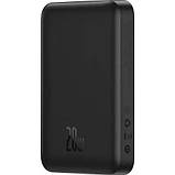 Магнітний повербанк Baseus MagSafe Power Bank 10000 mAh Magnetic Wireless Fast Charging 20W Mini Black, фото 7