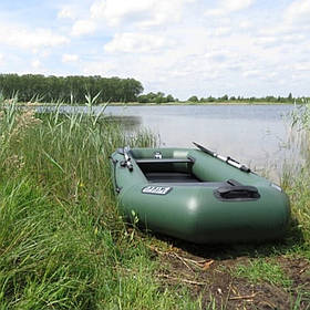 Човен надувний 2-х місний Тура ЛТ-250ВТ зі слань-книжкою. Човен для риболовлі на 2 осіб. Човен для двох