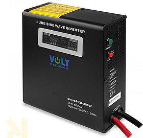 Джерело безперебійного живлення Volt Polska SINUS PRO 800 W 12/230 V (500/800W) 3SP098012W