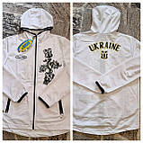 Олімпійка кофта мастерка Bosco Україна Боско Ukraine Біла нова колек, фото 6