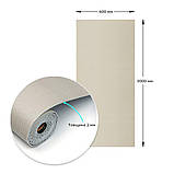 Самоклеюча вініловая плитка в рулоні бежеве полотно 0,6*3m*2мм Мат SW-00002036, фото 3