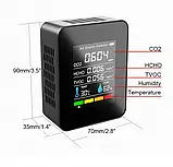 Датчик вуглекислого газу CO2 TVOC HCHO аналізатор якості повітря з датчиком температури та вологості, фото 2