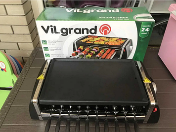 Електрошашличниця з грилем ViLgrand V1507GВ "Hot-dog" 3 в 1 1500 Вт