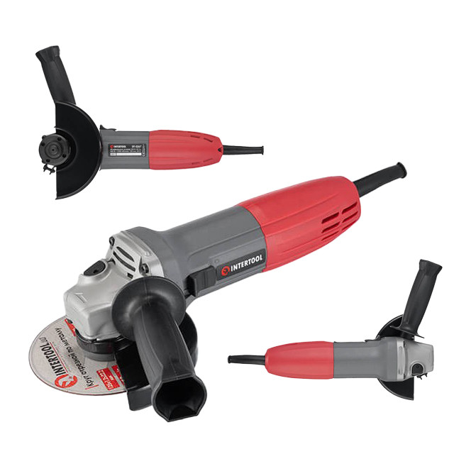 Шліфмашина кутова Вт, 11000 об/хв, діаметр 125 мм INTERTOOL DT-0267, фото 1