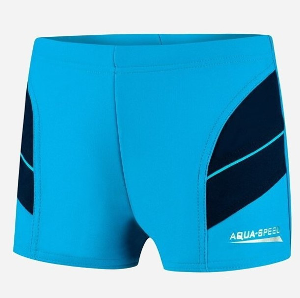 Плавки-боксери Aqua Speed ANDY для хлопців блакитний/темно-синій, фото 1