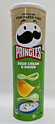 Чіпси Pringles Sour Cream & Onion Сметана та цибуля 165г